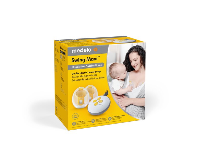 Retail packaging of Medela Swing Maxi™ double electric breast pump