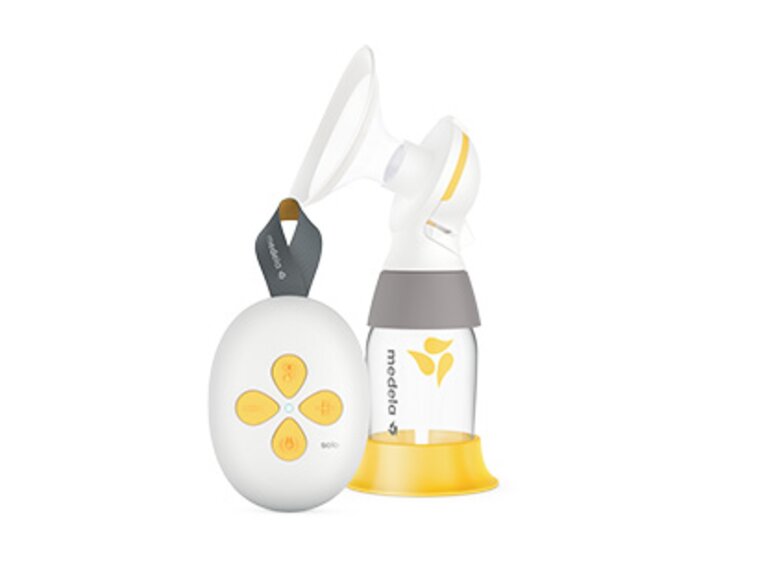 Medela Solo™ single electric breast pump, breast shield and collection container