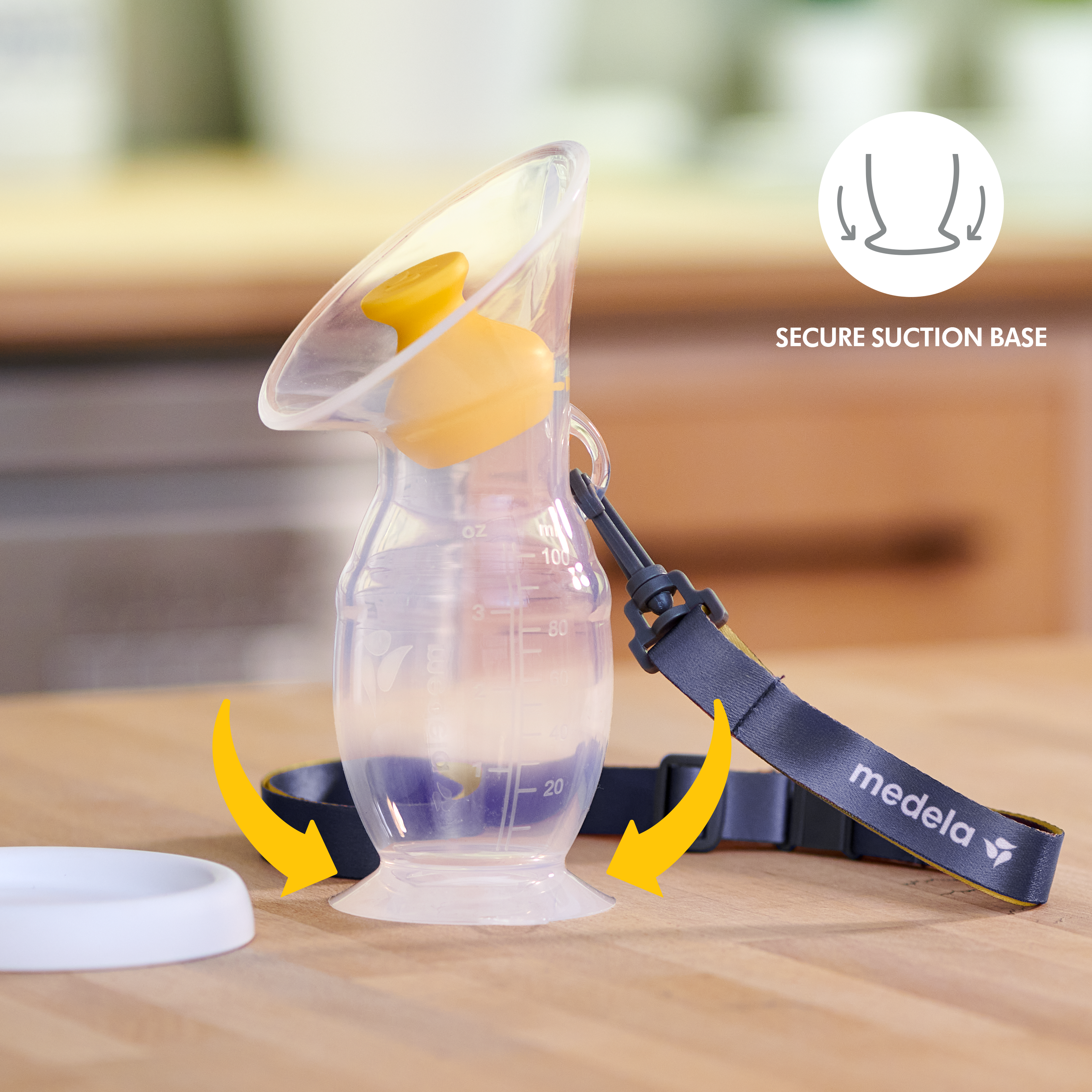 Silicone breast milk collector