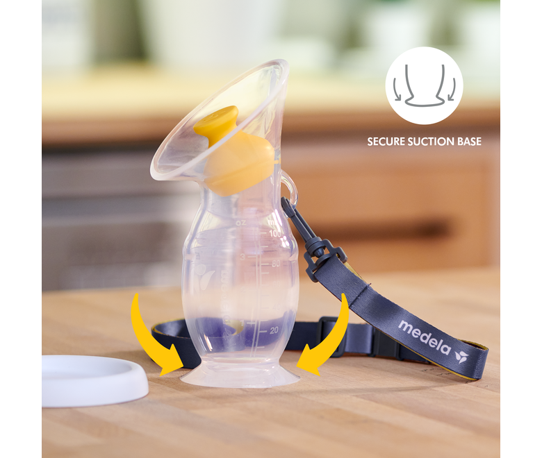 Silicone breast milk collector