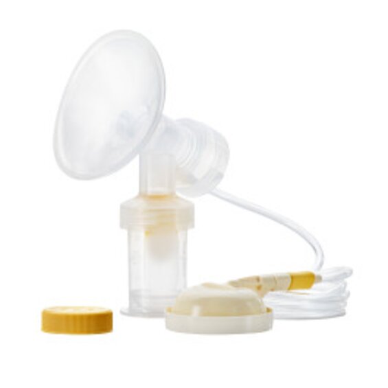 Contents of an open Medela Symphony® Single Pumping Kit.