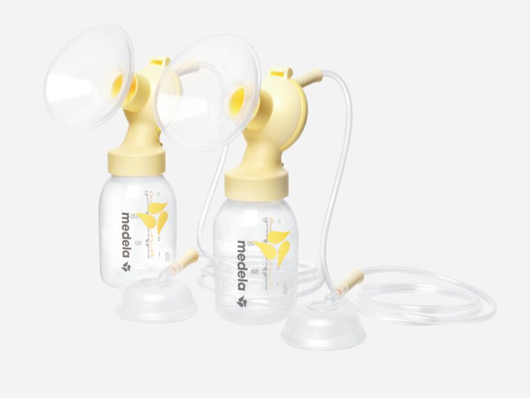 Medela PersonalFit™ PLUS extractor doble reutilizable con tubos con tapones