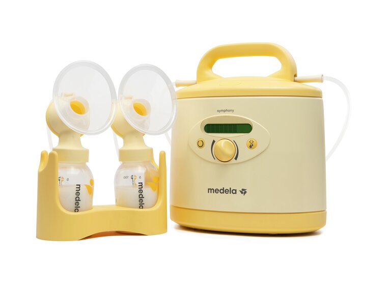Medela PersonalFit™ PLUS reusable pump set, angled right