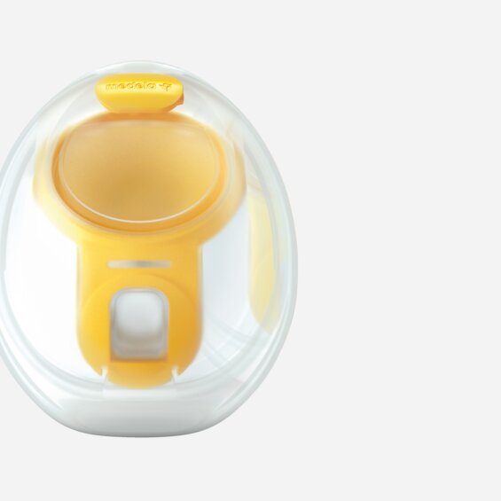 Hands-free collection cups, one set of 2