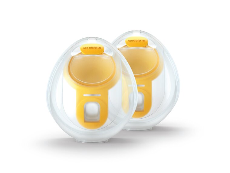 Freihändig nutzbare Auffangschalen, exklusiv für die Verwendung mit Medela Freestyle™, Pump In Style® oder SwingMaxi™ Milchpumpen