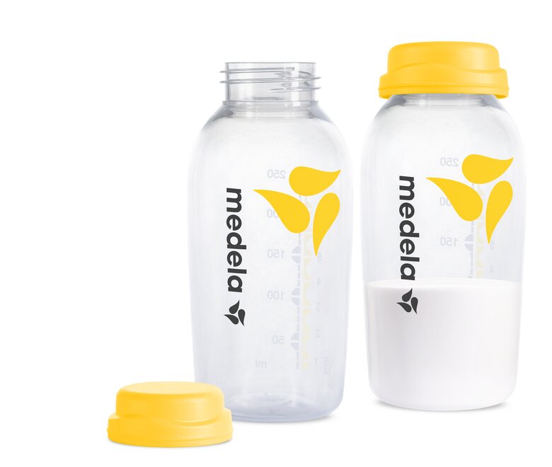 Breast milk storage bottles