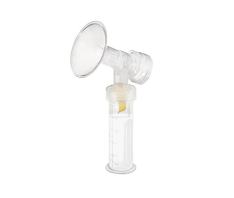 Pump set with Medela reusable bottle 2.7 oz, disposable PersonalFit™ connector and a PersonalFit™ PLUS breast shield