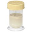 The Medela 35 ml Collection Container has a curved bottom that minimizes loss of colostrum or breast milk when transferring to a syringe.