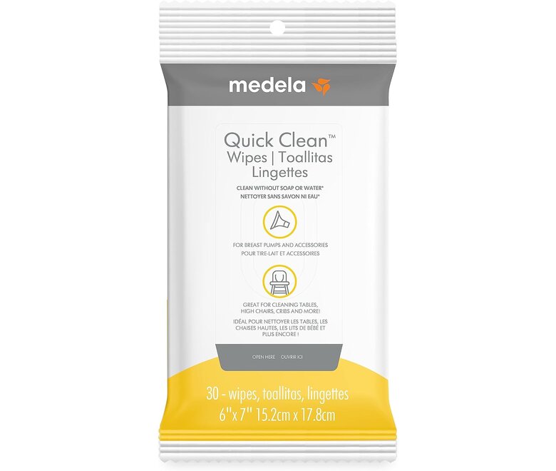 Quick Clean™ breast pump & accessory wipes are portable. They can be used anywhere, and at any time.