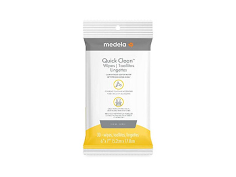 Quick Clean™ breast pump & accessory wipes are portable. They can be used anywhere, and at any time.
