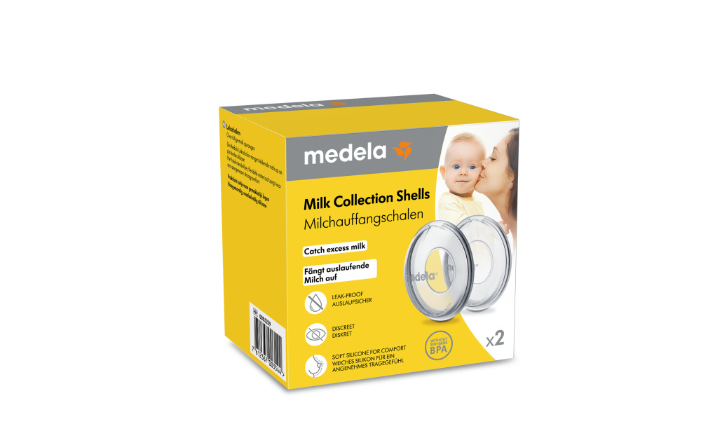 Retail packaging for Medela Milk Collection Shells