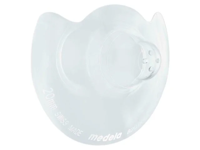 Protector de pezón Medela Contact™ tamaño 20 mm (M), vista en ángulo.