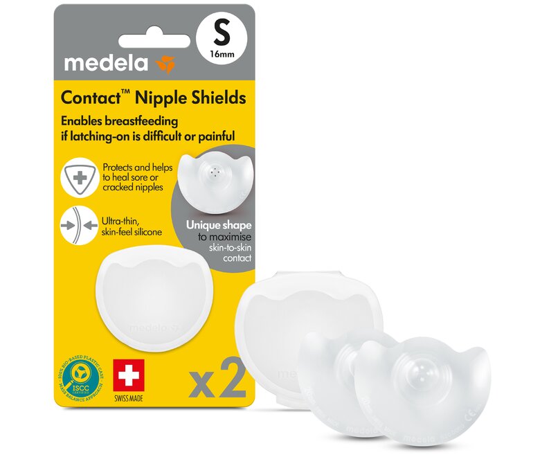 Confezione di vendita al dettaglio per Medela Contact™ Nipple Shields x2, 16 mm (S)