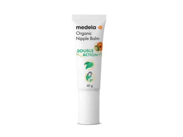 Um tubo de 40g de creme para mamilos orgânico Medela, por abrir.