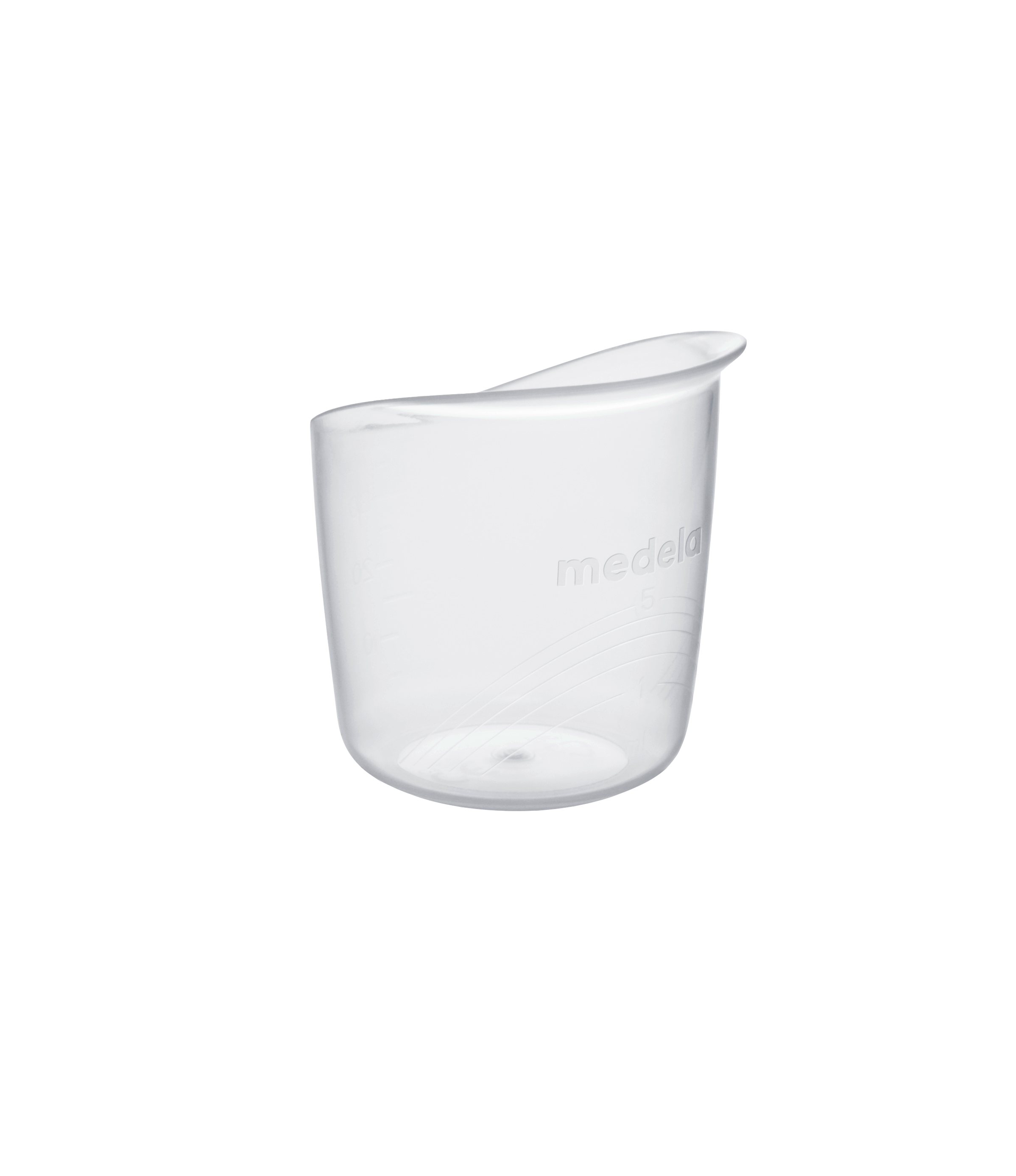 A transparent Medela Baby Cup