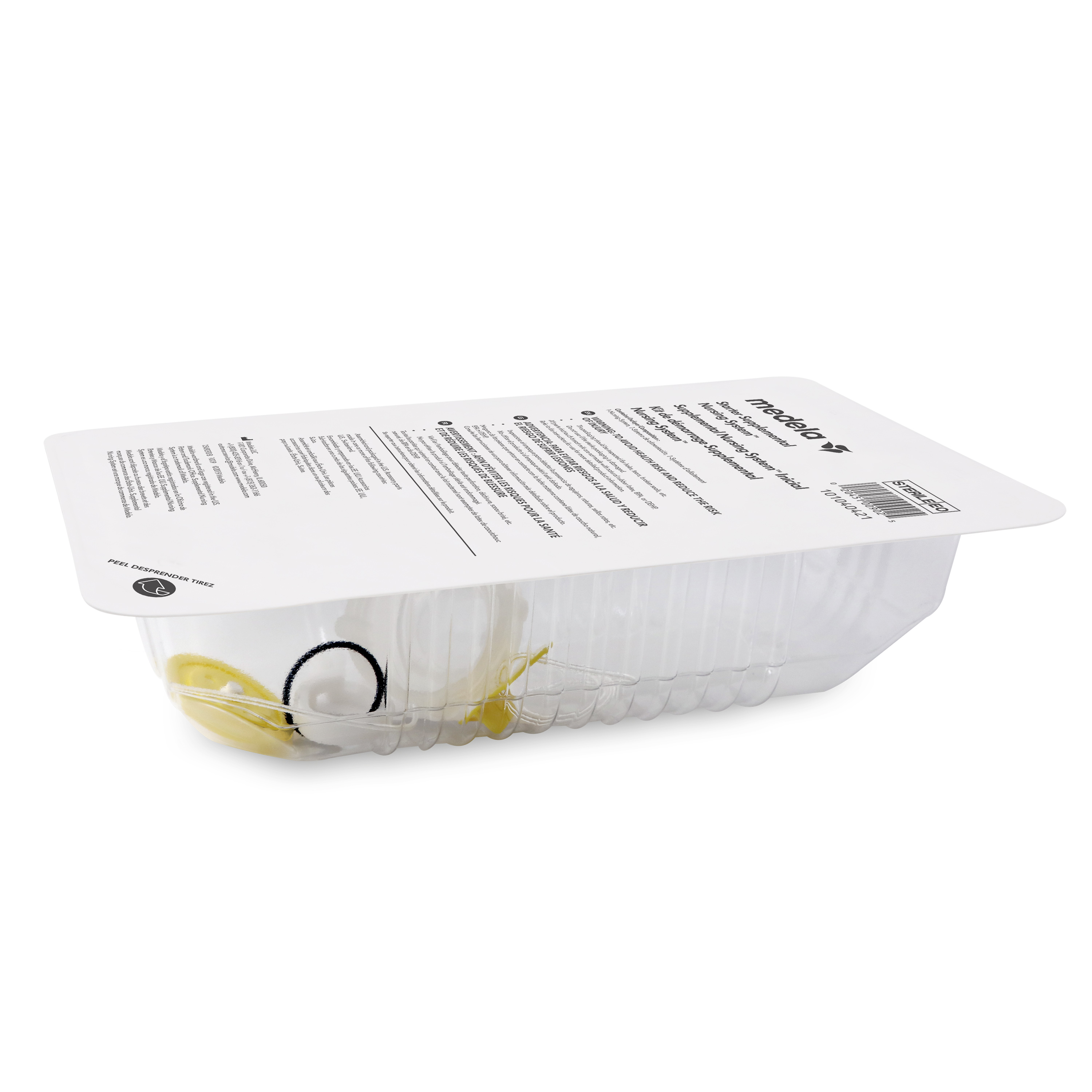 Unopened sterile Medela Starter SNS™ kit in 80mL basin.
