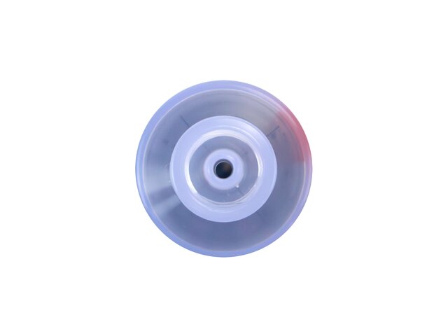 Looking directly down into TwistLok syringe from port opening.