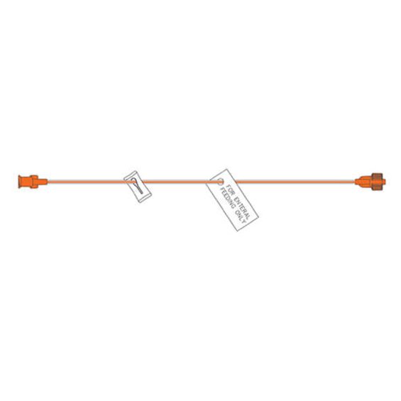 A graphic drawing of a Medela TwistLok® Enteral Extension Sets.