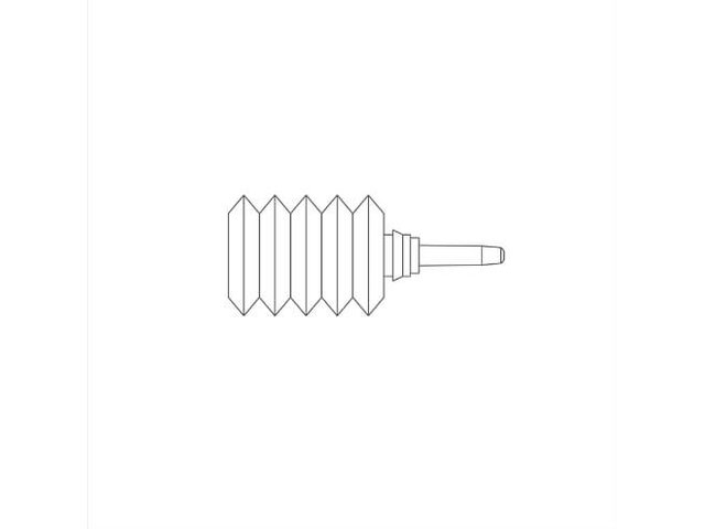 A graphic drawing of a Medela TwistLok® GraviFeed® Syringe Primer.