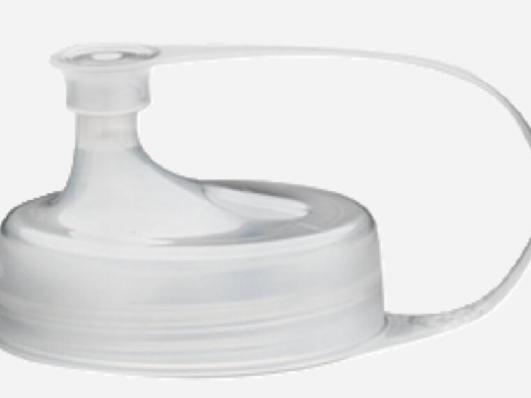 The Medela Breast Milk Transfer Lid is colorless, BPA-free and has an attached closable cap.