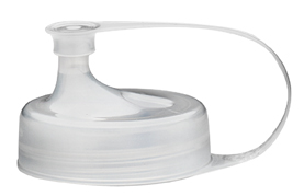 The Medela Breast Milk Transfer Lid is colorless, BPA-free and has an attached closable cap.