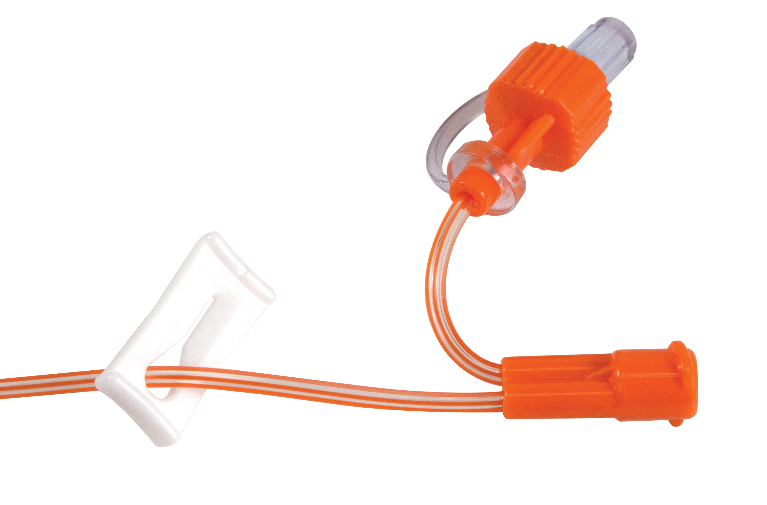 An optional Y-port on Medela extension sets with ENFit® connectors.