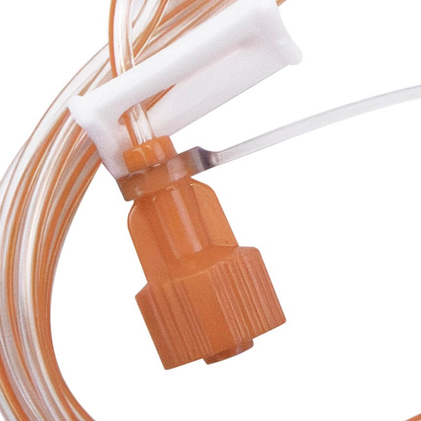 Close up of port for ENFit Extension Set.