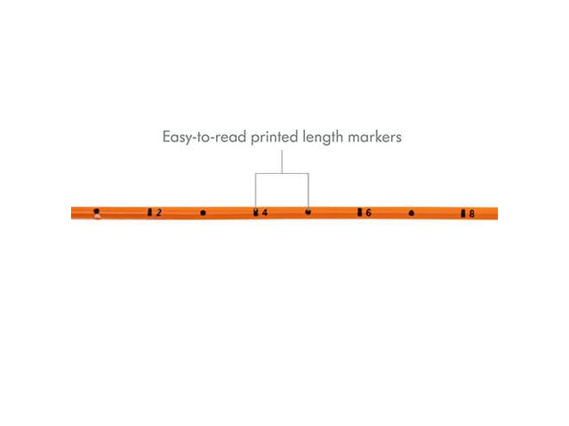 Medela Feeding Tubes with ENFit® Connectors are orange, have easy-to-read printed length markers and come in various sizes.