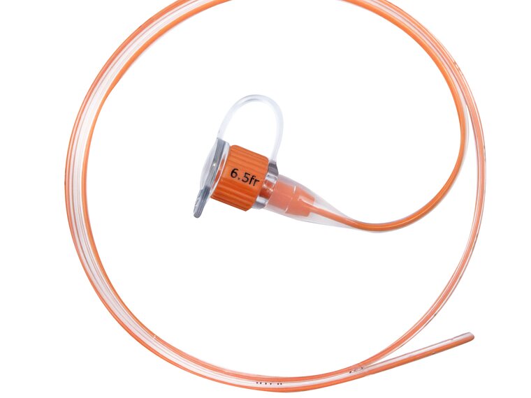 French size silicone enteral feeding tube.