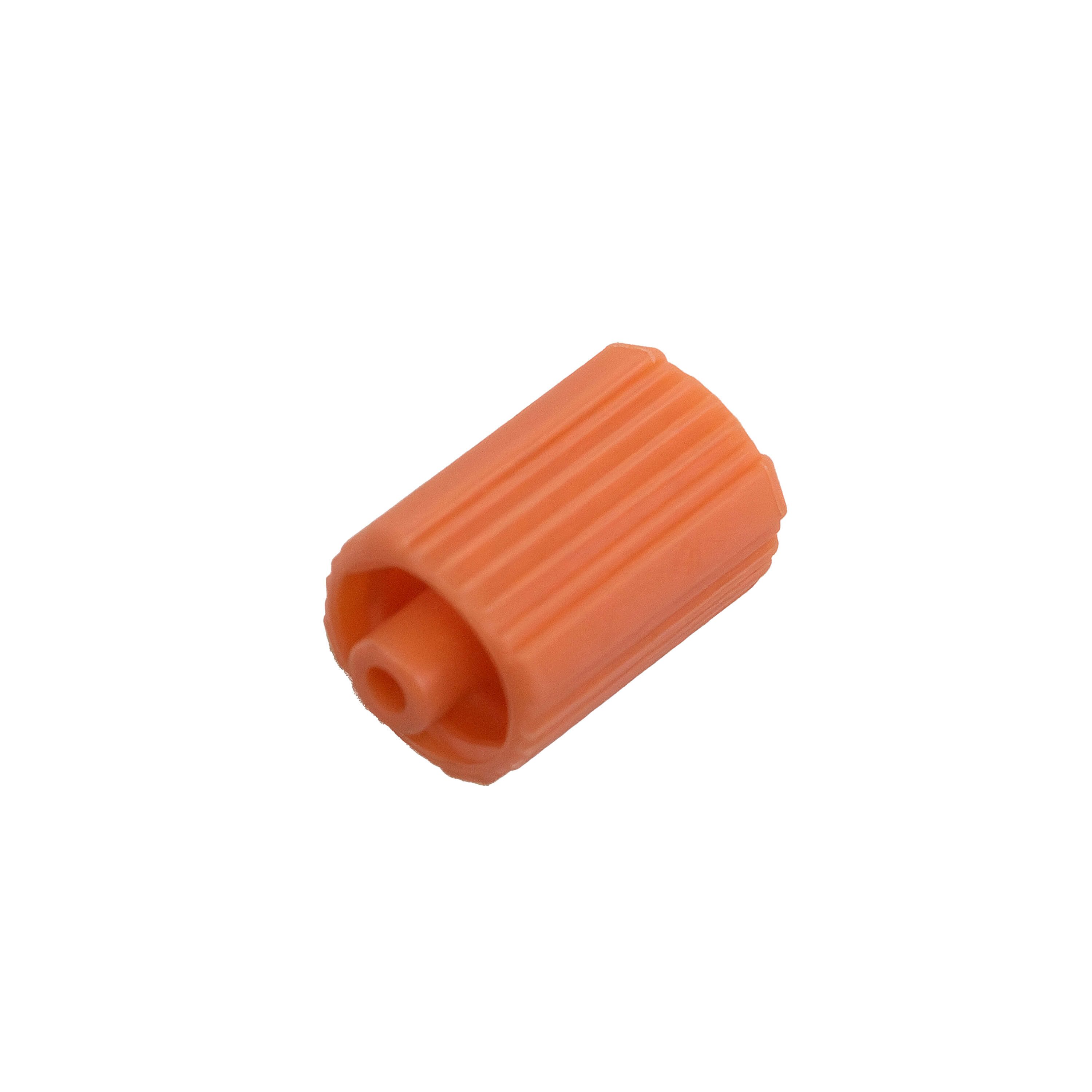 Close up of Male to Male Transitional Connector for Medela's ENFit Syringes.