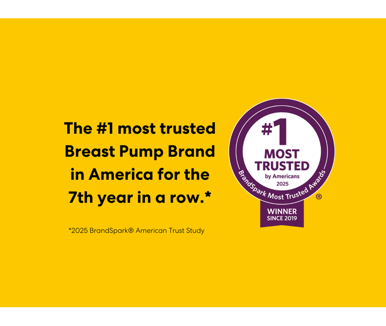 The #1 most trusted Breast Pump Brand in America for the 7th year in a row.  2025 BreandSpark American Trust Study.  