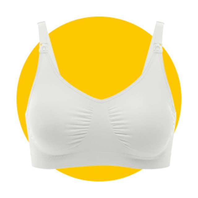 Keep Cool™ Ultra Comfort Atmungsaktiver Schwangerschafts- und Still-BH, abgebildet in Weiß