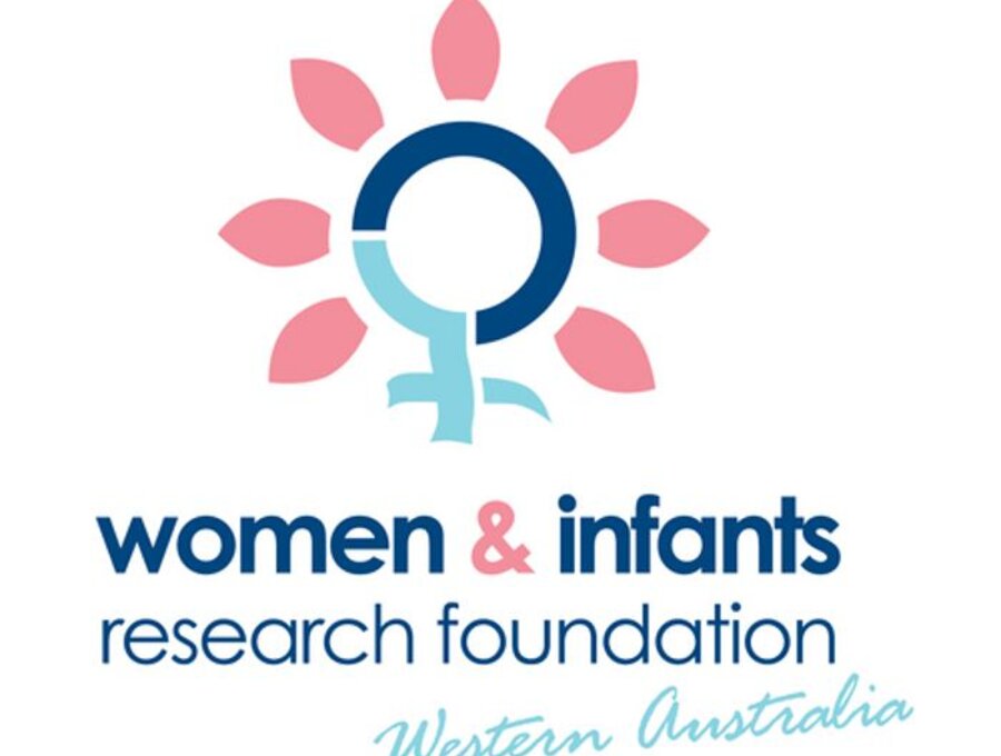 The company logo of "women & infants research foundation" in Western Australia.