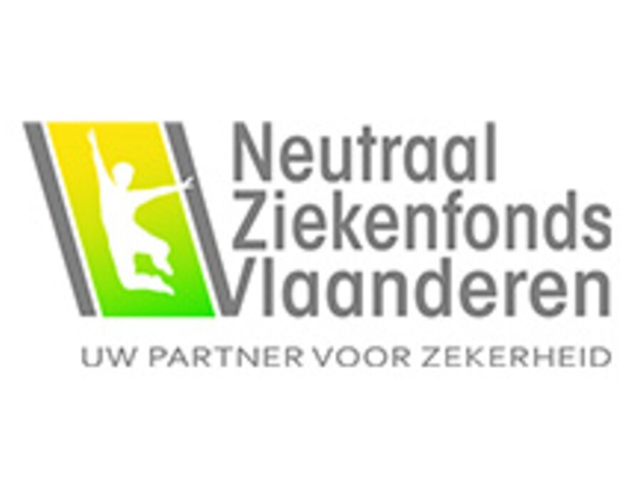 Het bedrijfslogo van Neutraal Ziekenfonds Vlaanderen in België.