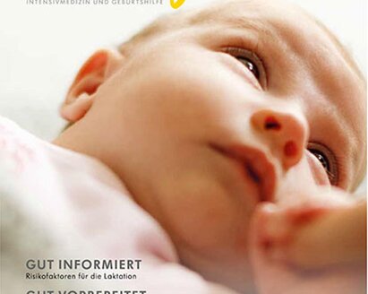 Die Titelseite des Medela-Magazins „Aller Anfang".
