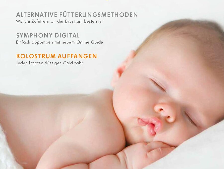 Die Titelseite des Medela-Magazins „ Aller Anfang“.