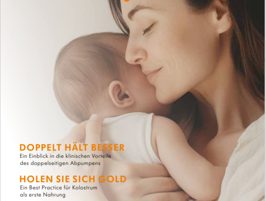 Die Titelseite des Medela-Magazins „Aller Anfang“.