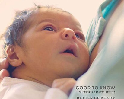 The cover of Medela's magazine, Beginnings.