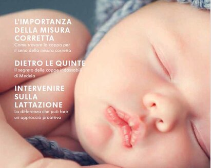 La copertina della rivista di Medela, Nuovi inizi.