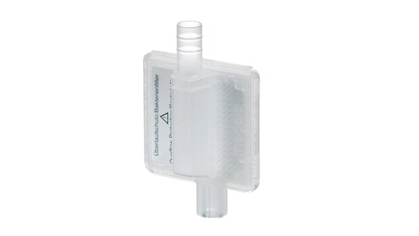 Un filtro de succión desechable Medela Virus/Bacterias con protección contra el desbordamiento para su uso con dispositivos sanitarios Medela.