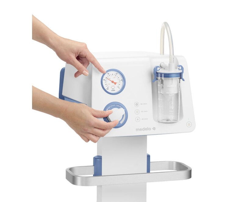 Vacuüminstelling met de hand aanpassen op een Medela Dominant Flex Pump