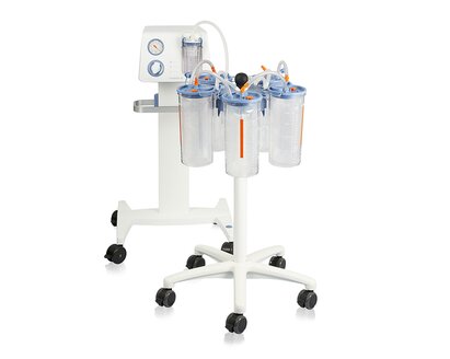 Medela Dominant Flex e carrello per il trasporto di più taniche