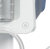 The on/off button on the Medela Dominant Flex and Basic surgical suction pumps.