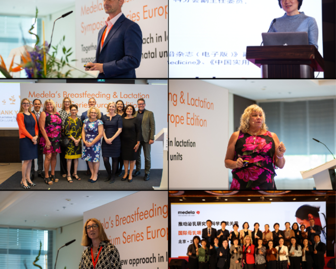 Various speakers at a Medela Symposium