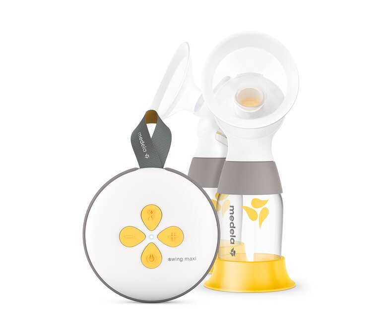 Die Medela Swing Maxi™ classic mit doppeltem Abpumpset.