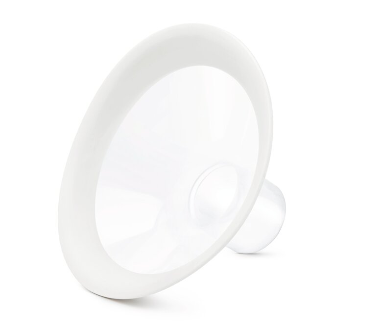 Vista frontale di Medela Coppa per il seno PersonalFit Flex.