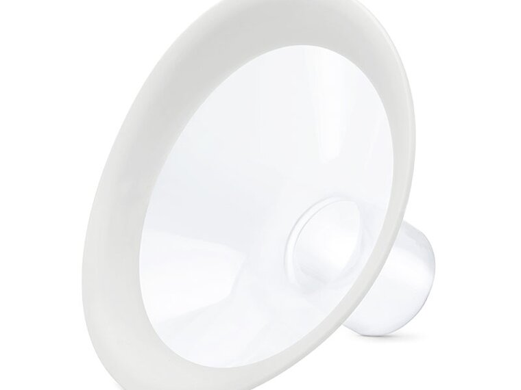 Front view eines Medela PersonalFit Flex™ Brusthaube.
