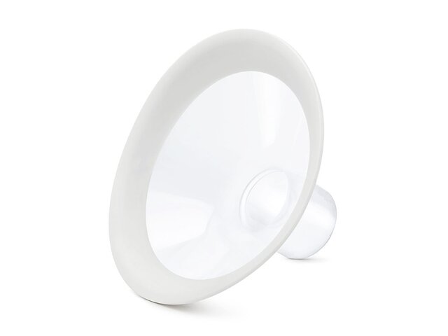 Front view eines Medela PersonalFit Flex™ Brusthaube.