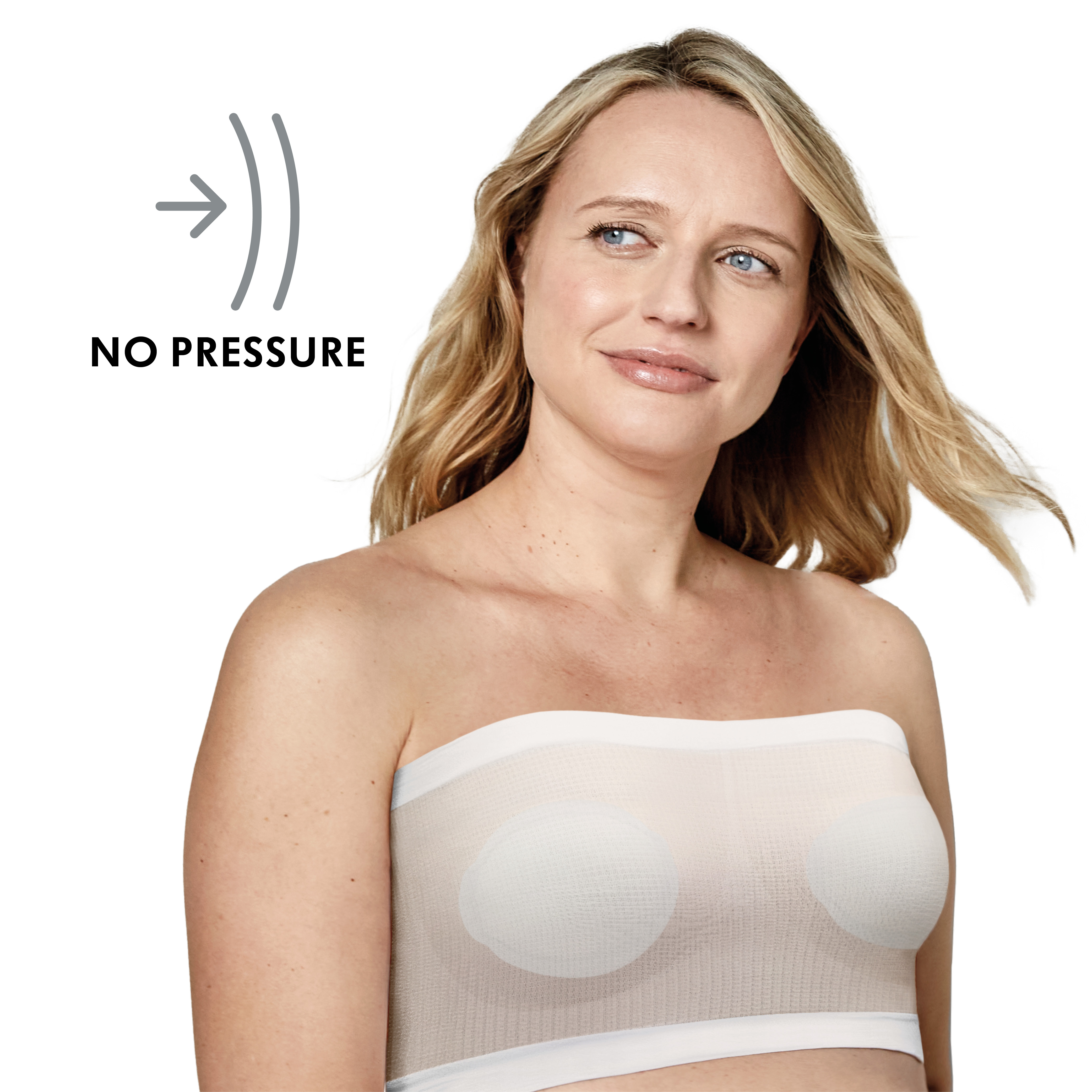 Pack of 2 Strapless Breathable Bra Soft and Stretchable Imported