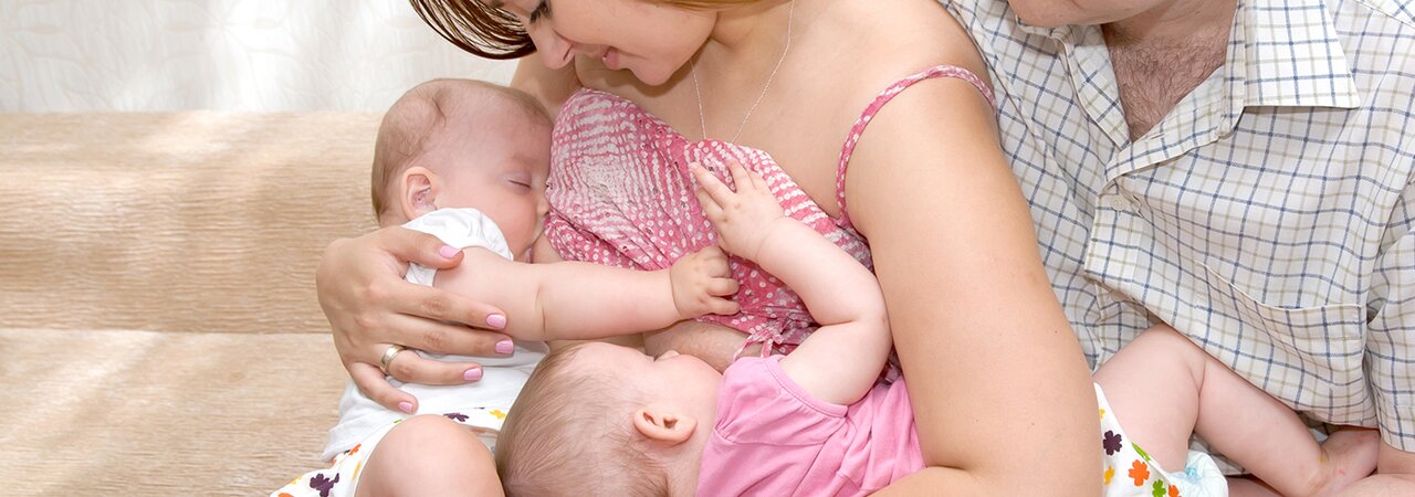 Breastfeeding twins or multiples